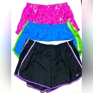 Nike Dri-fit running shorts - 3 pairs shown  - Women’s - size L